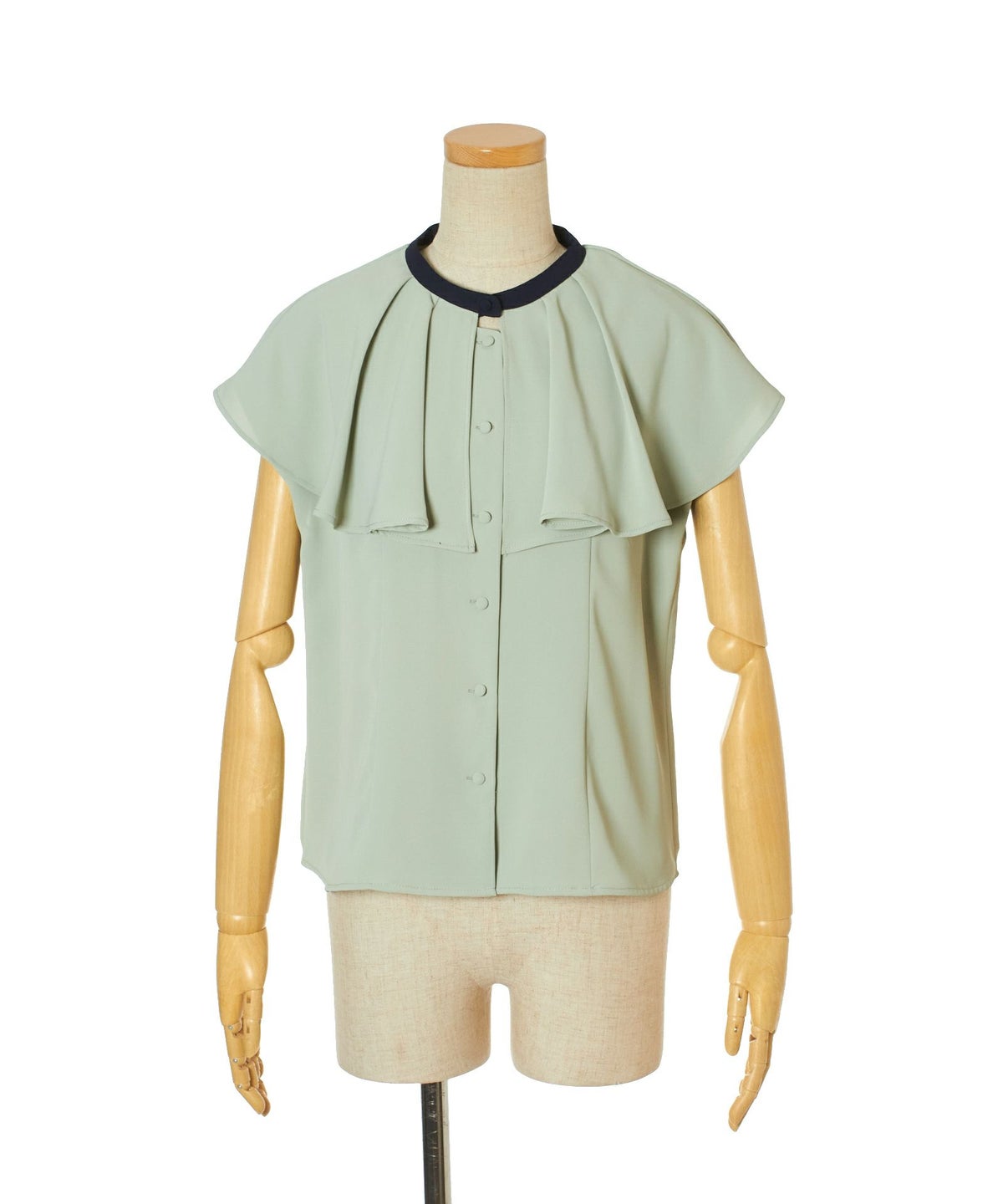 タイを外した状態 (green×navy)