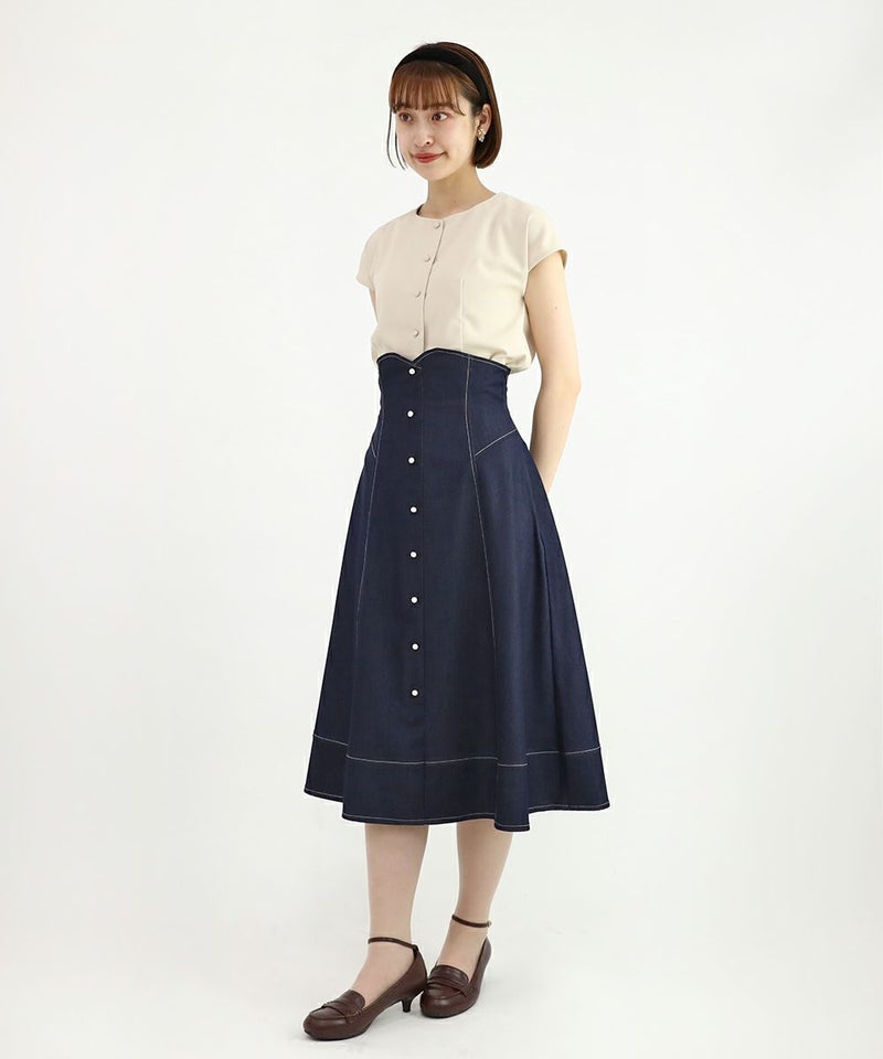 indigo / 165cm / サスペンダーを外した状態