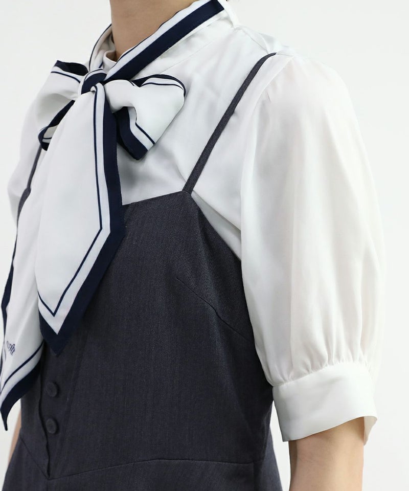 off white × navy / 165cm