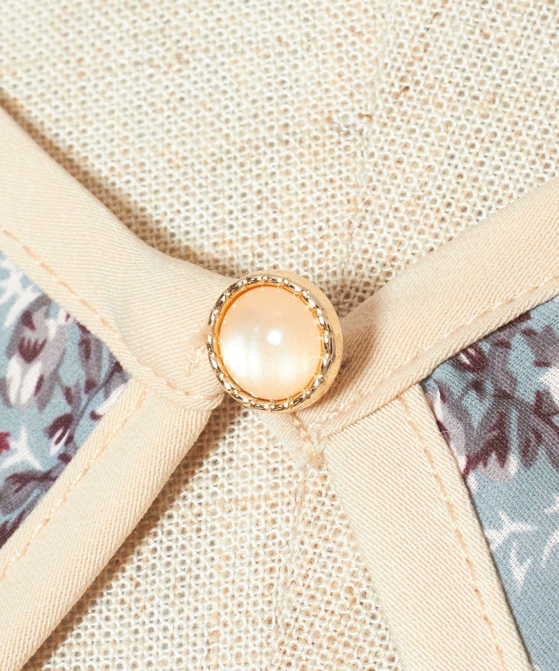 釦アップ (off white×blue)