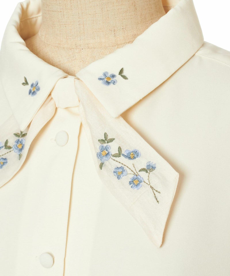 刺繍アップ (off white)