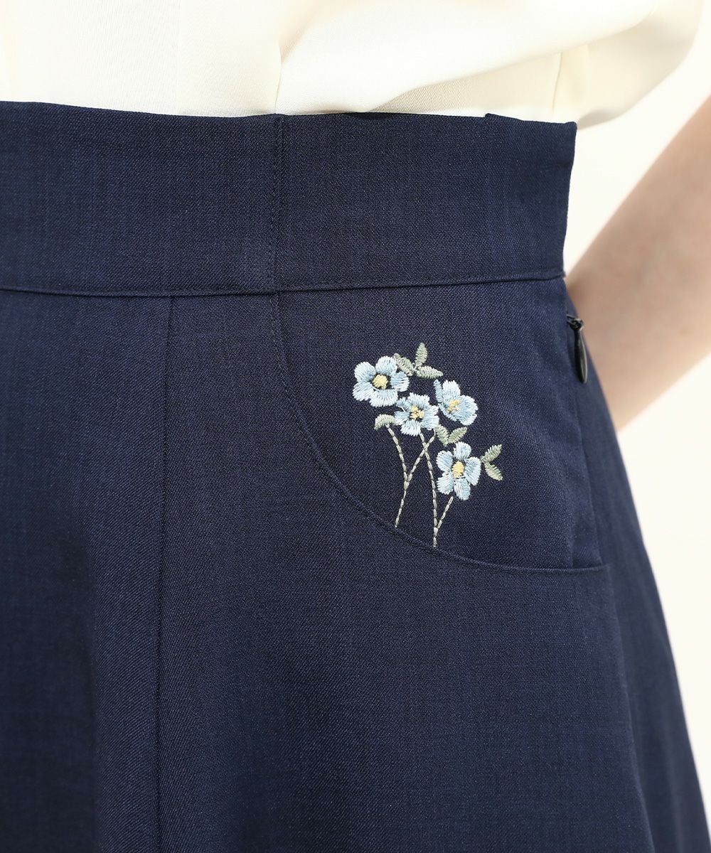 ポケット小花刺繍フレアースカート/F i.n.t [46AG02p019] | F i.n.t
