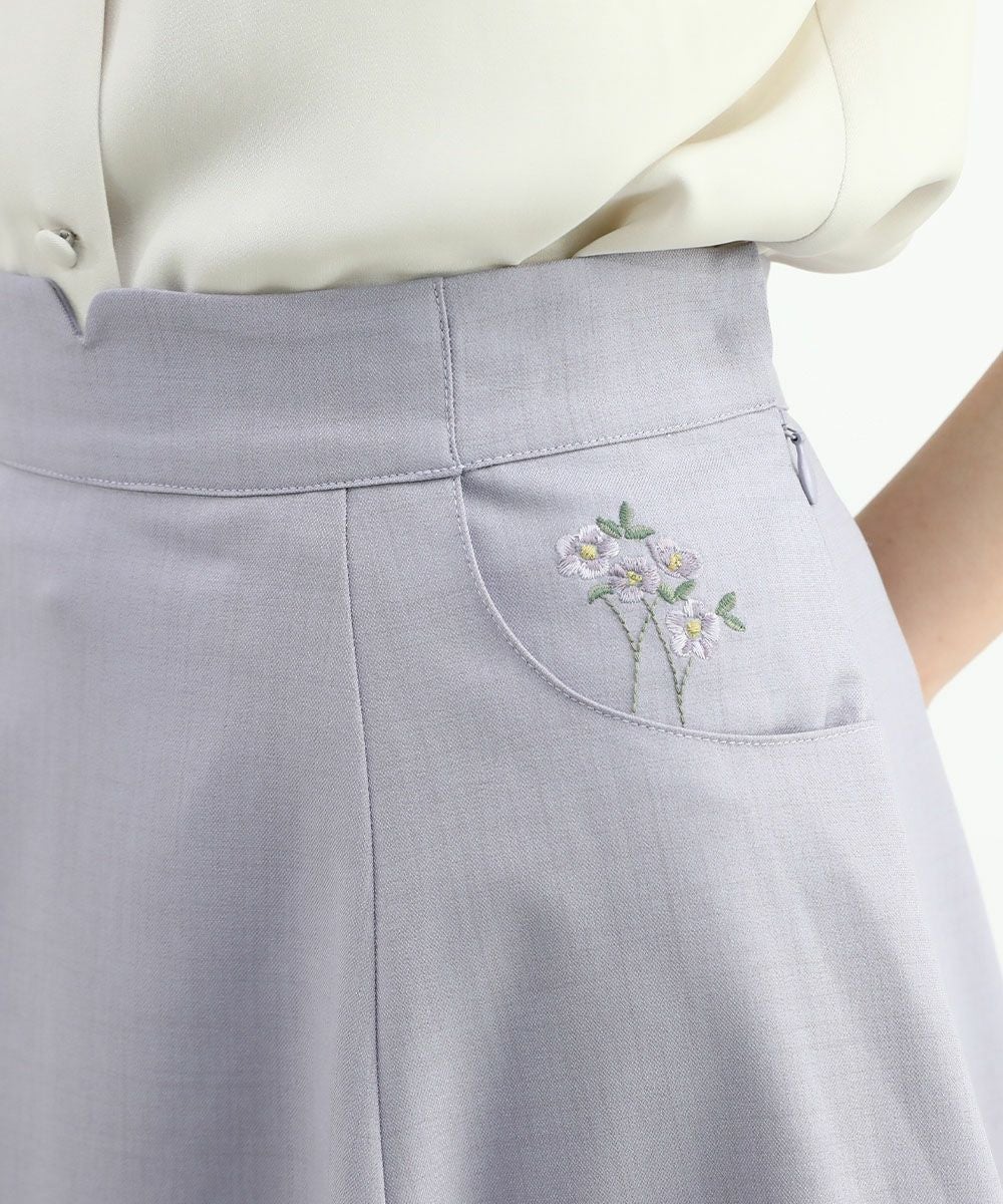 ポケット小花刺繍フレアースカート/F i.n.t [46AG02p019] | F i.n.t