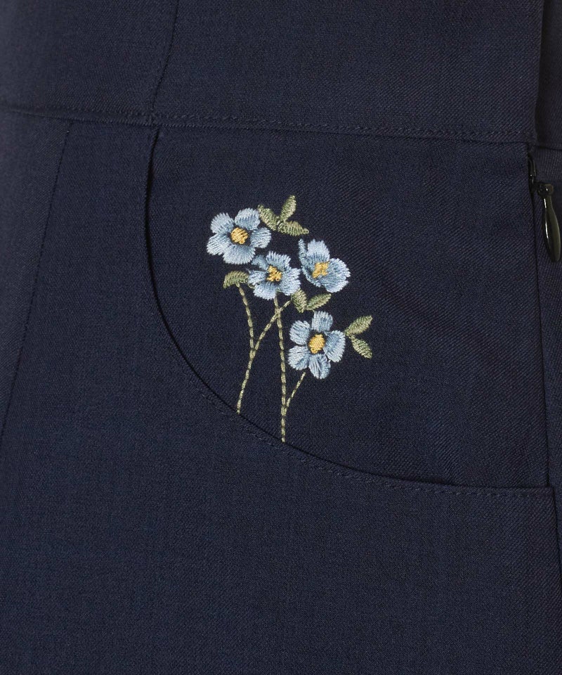 刺繍アップ (navy)