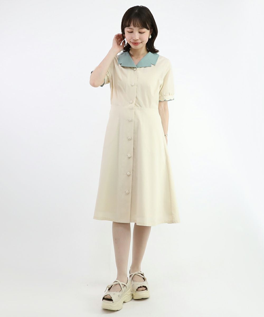 cream / 158cm / 衿を取り外した場合