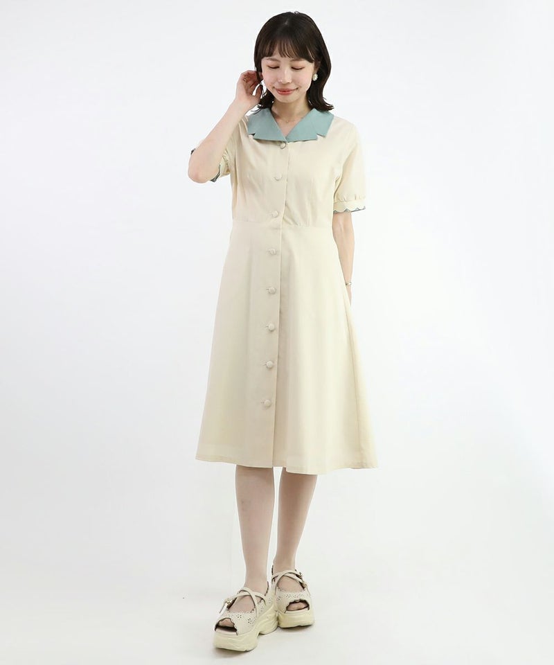 cream / 158cm / 衿を取り外した場合