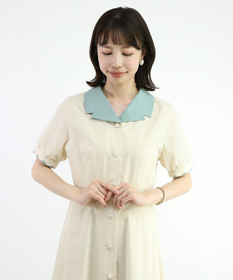 cream / 158cm / 衿を取り外した場合
