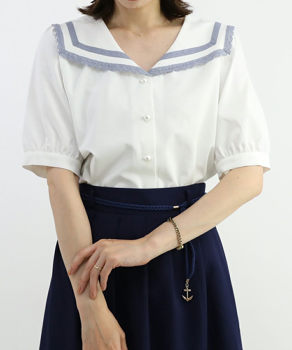 レースライン使いセーラーブラウス/F i.n.t [46AF02h022] | F i.n.t
