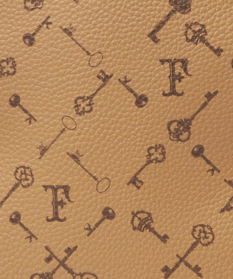 生地アップ  (beige×brown)