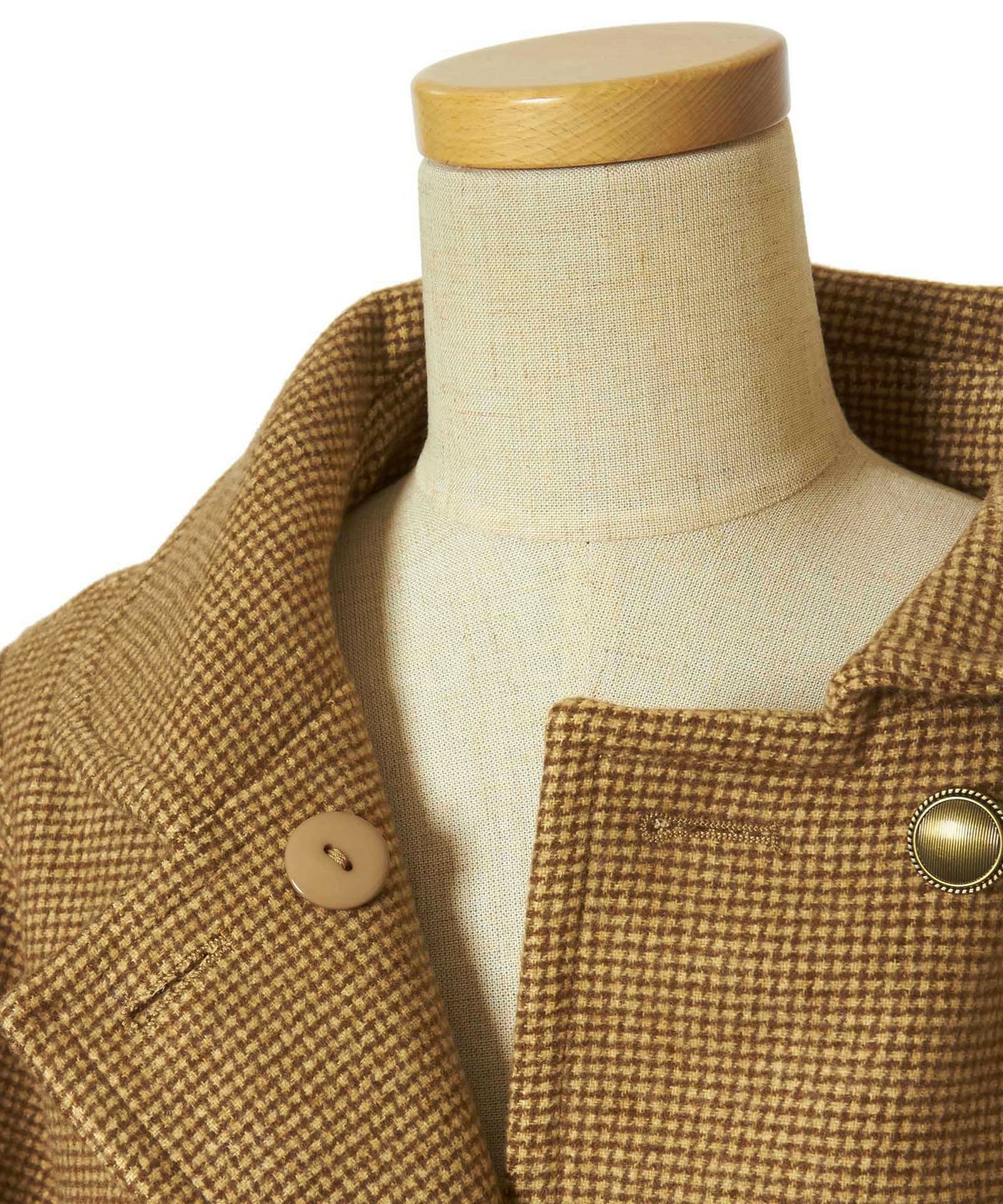 内側釦 (beige×brown)