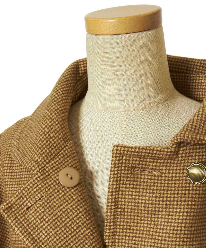 内側釦 (beige×brown)