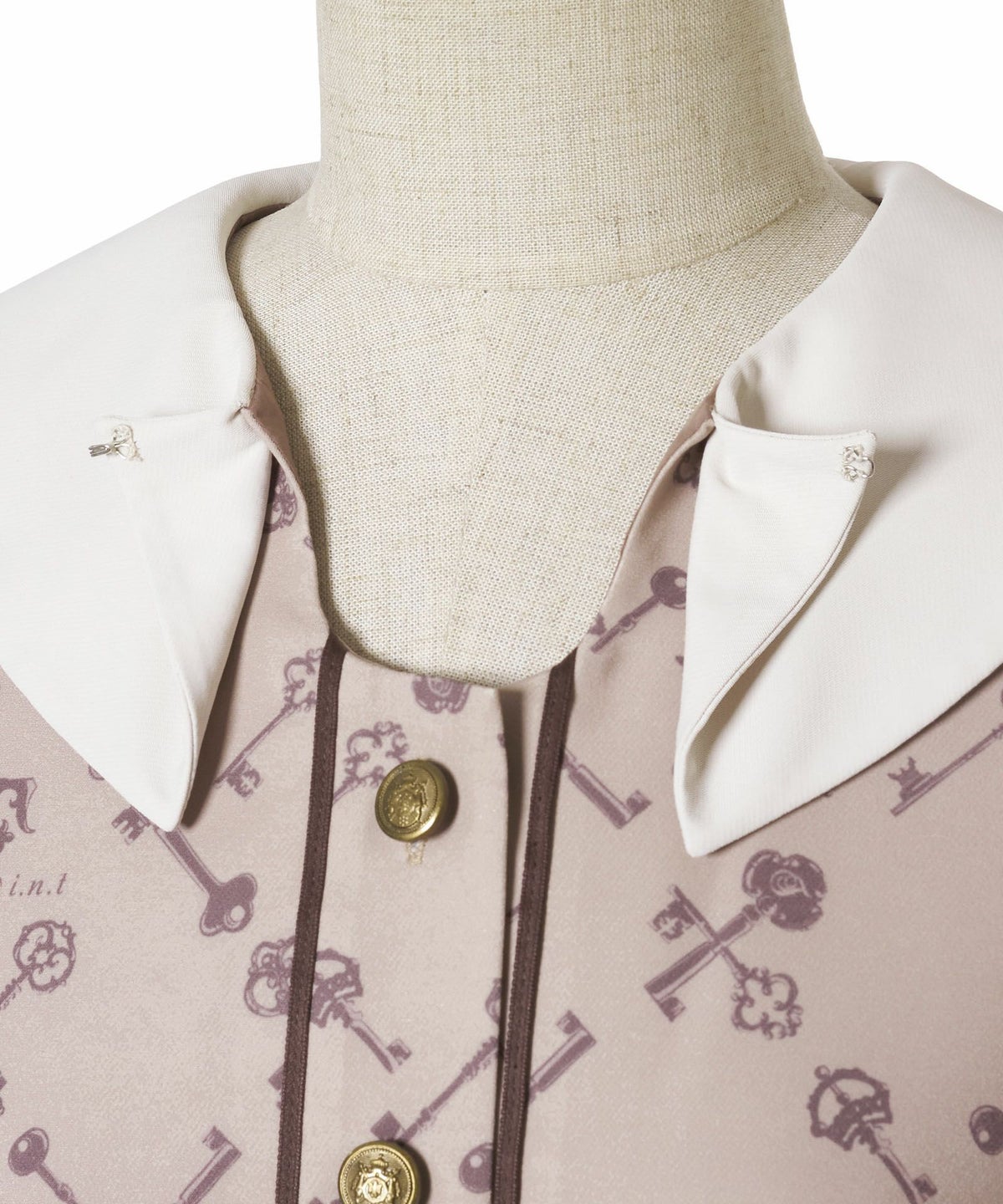 スナップ釦 (beige×brown)