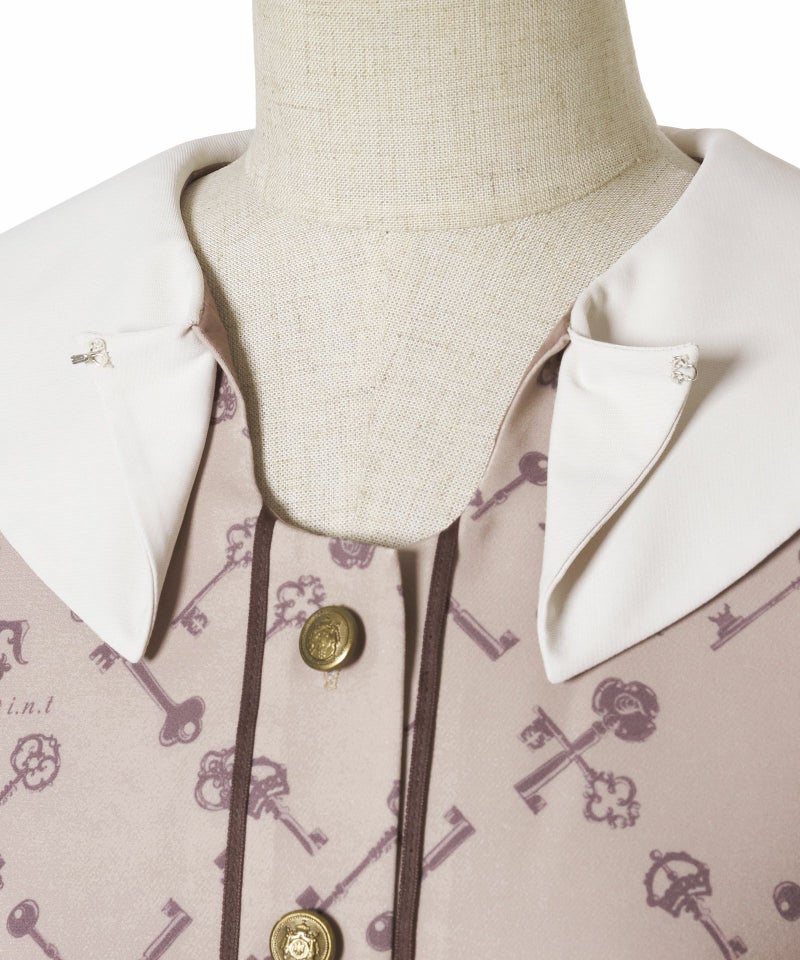 スナップ釦 (beige×brown)