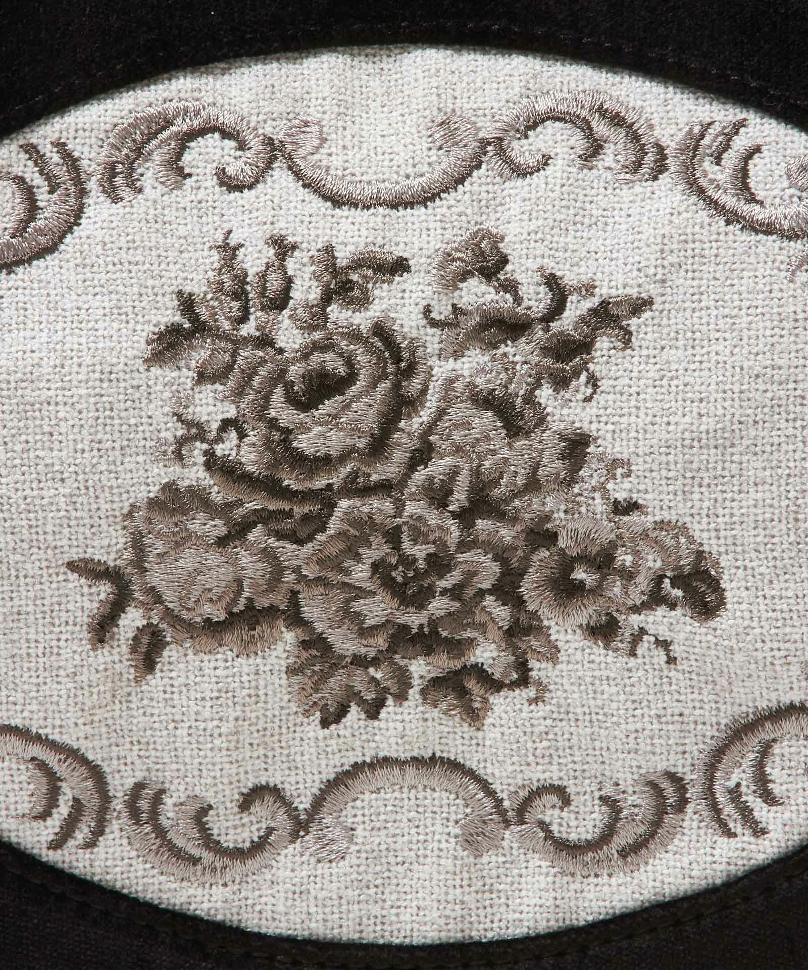 フレームローズ刺繍がま口バッグ/an another angelus [47BC05a004] | F