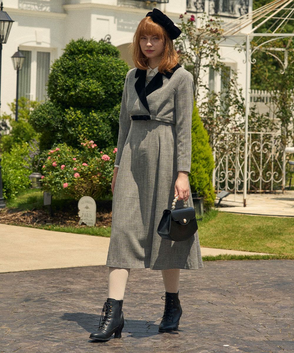 別珍使いグレンチェックセットアップ/an another angelus [47BE02j005