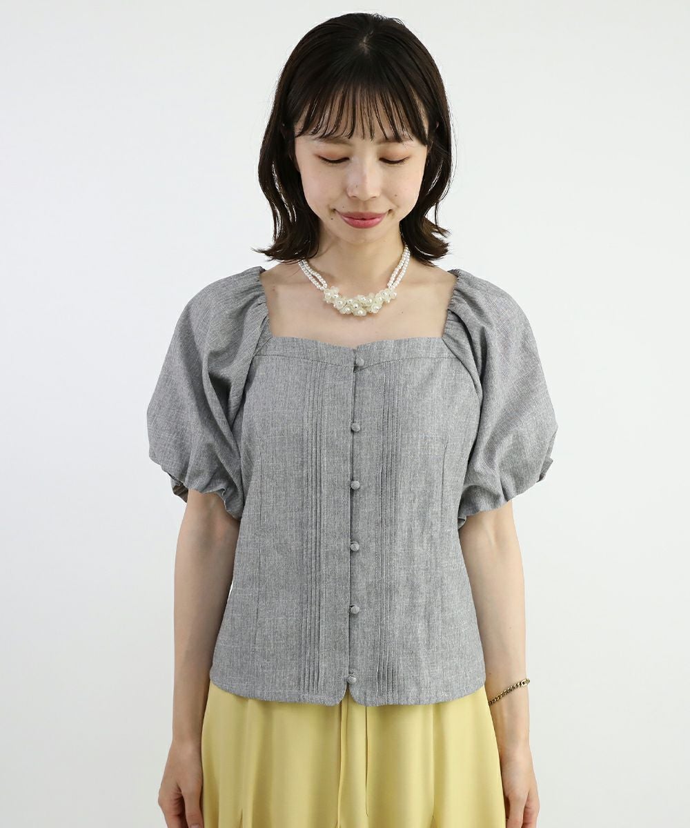 A-36)ブラウス(S)TOKUKO 1er VOL トクコマエダ（TOKUKO 1er VOL）ロングブラウス | MONA Due Vintage