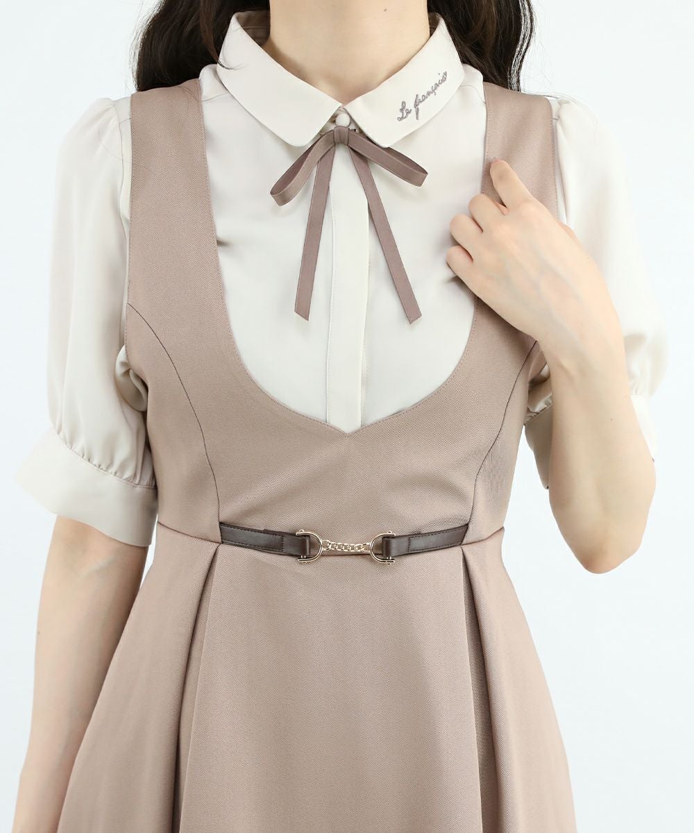 beige×brown / 162cm