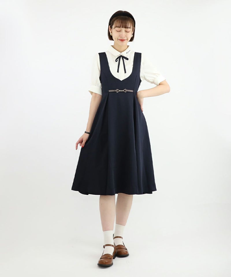 off white×navy / 165cm