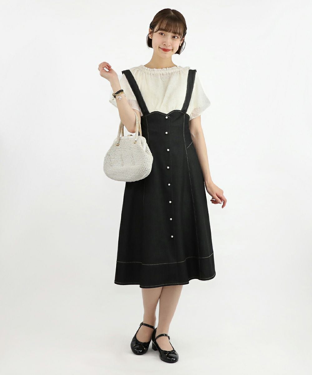 □シアーシュリンクオフショルトップス/an another angelus