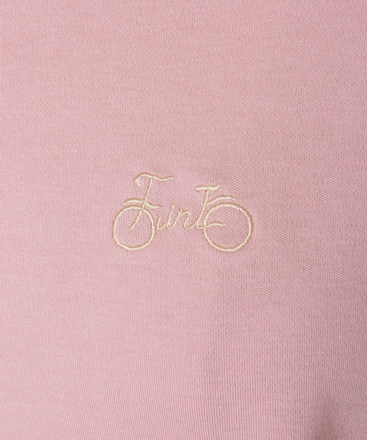 ロゴ刺繍アップ (pink)