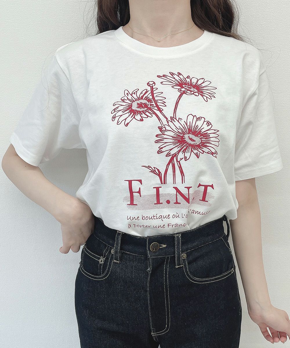 マーガレットロゴプリントTシャツ/F i.n.t [00AI02g001] | F i.n.t公式