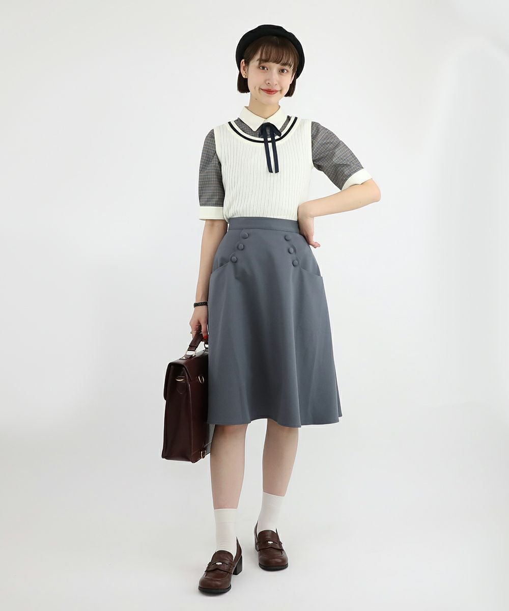 off white / 165cm / ブラウスとのレイヤード