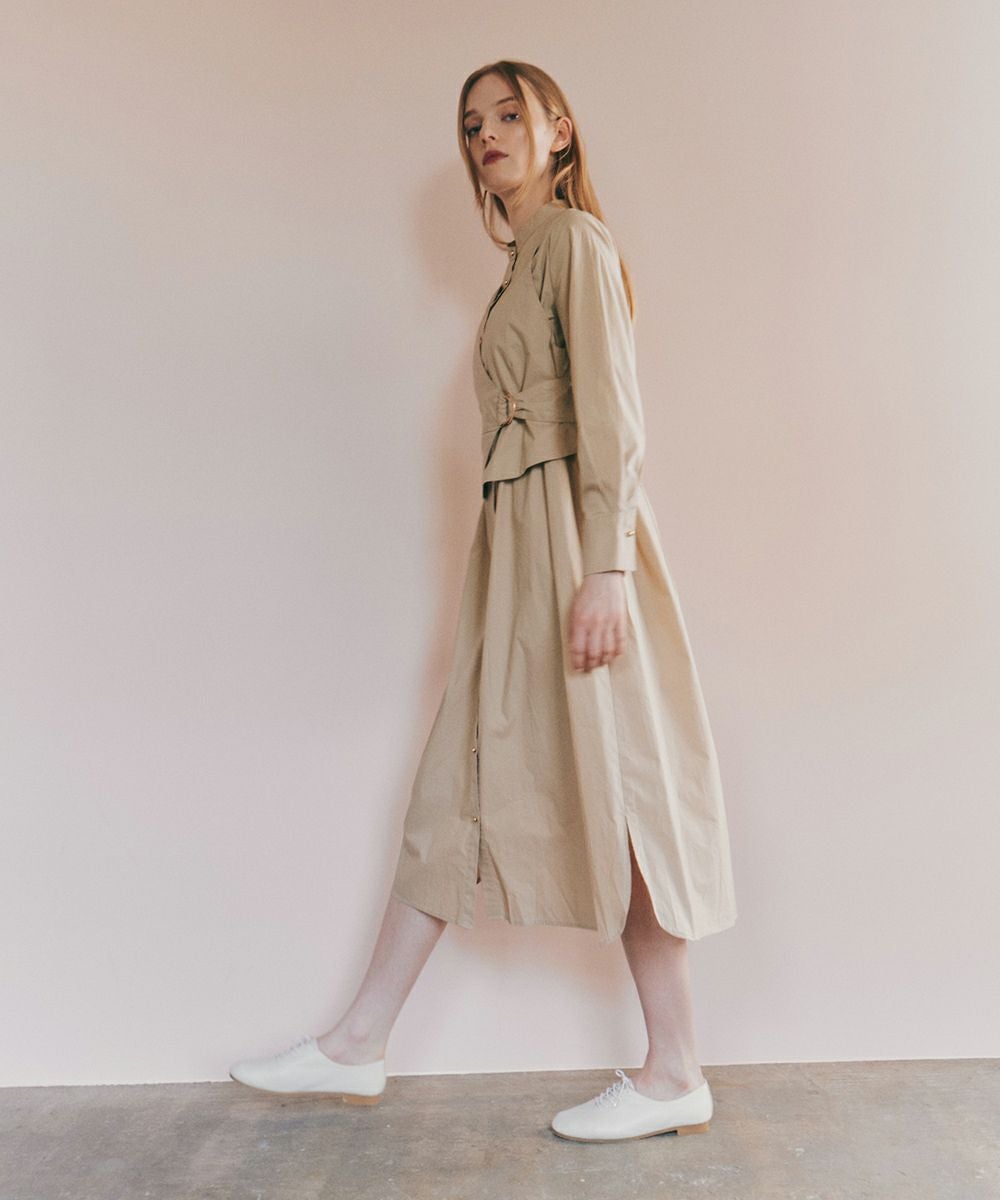 アシンメトリーレイヤードシャツワンピース/COUPE LE COEUR