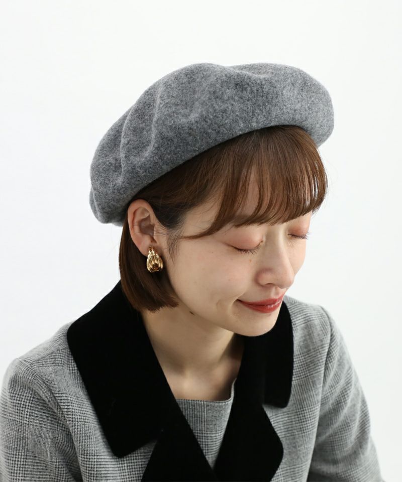 □グログランリボン付きベレー帽/F&A [47CB01a001] | F i.n.t公式通販