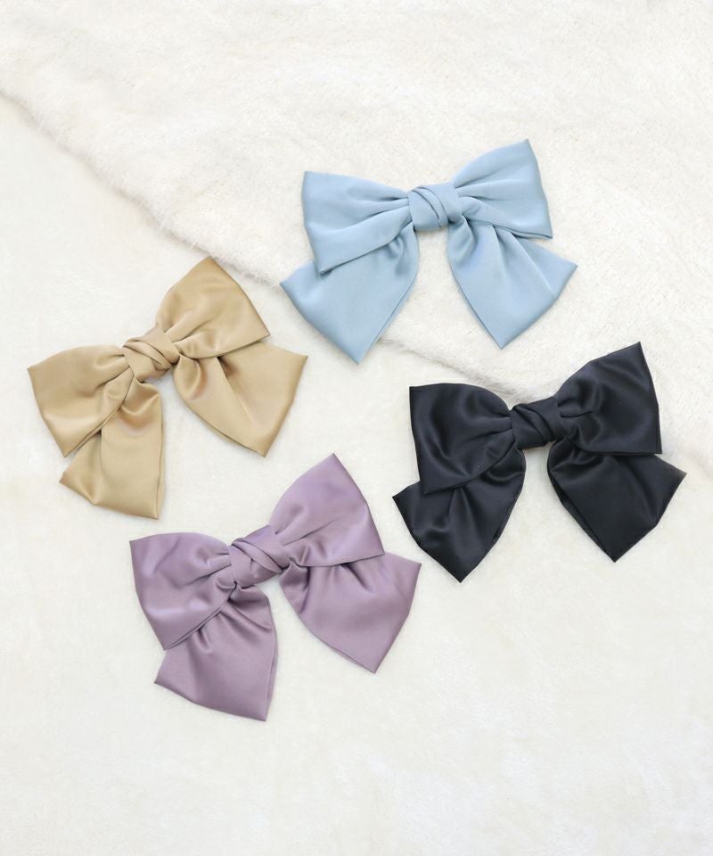 サテンビッグリボンバレッタ/F&A [47CB17a003] | F i.n.t公式通販サイト