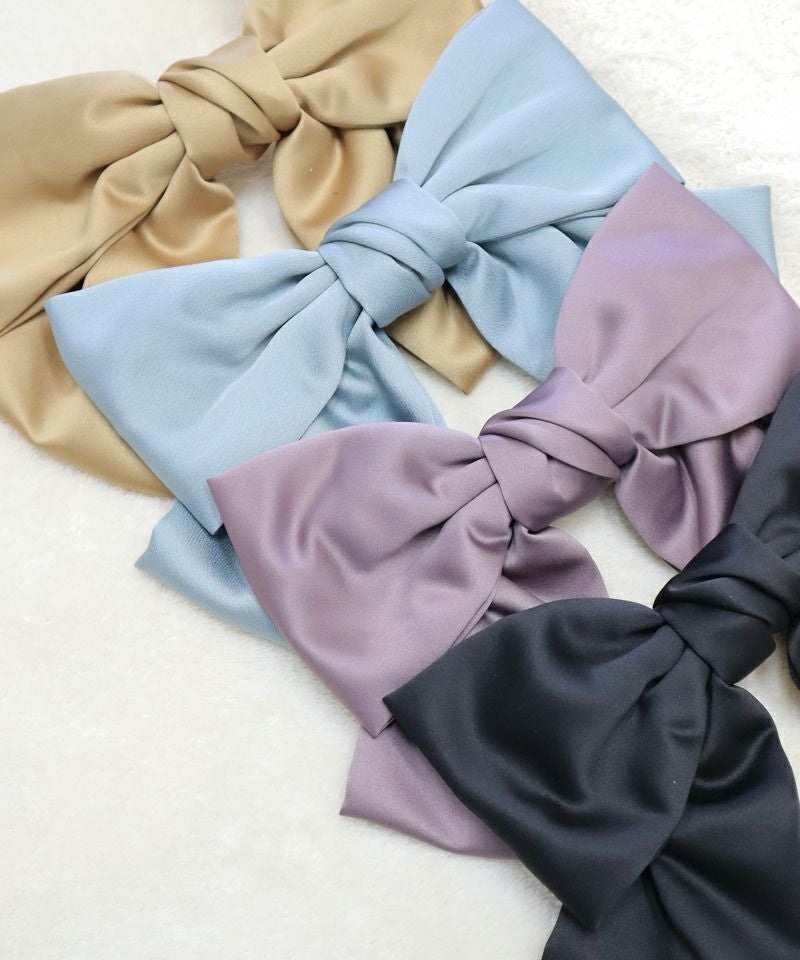 サテンビッグリボンバレッタ/F&A [47CB17a003] | F i.n.t公式通販サイト