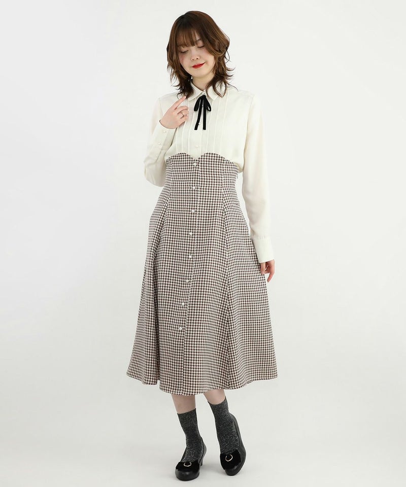 beige×brown / 160cm / サスペンダーを取り外した状態