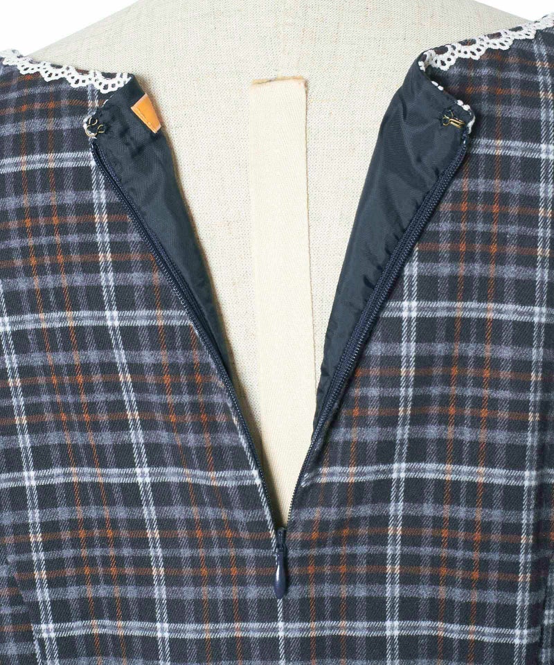 バックファスナー (navy×gray)