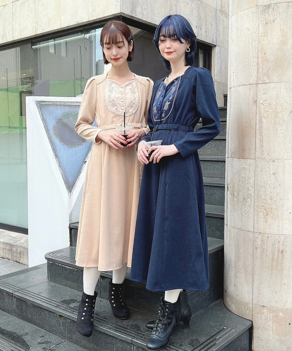 アローヨガワンピースS Sanrio x ALEXIA STAM] Rib Long Dress | ALEXIA STAM