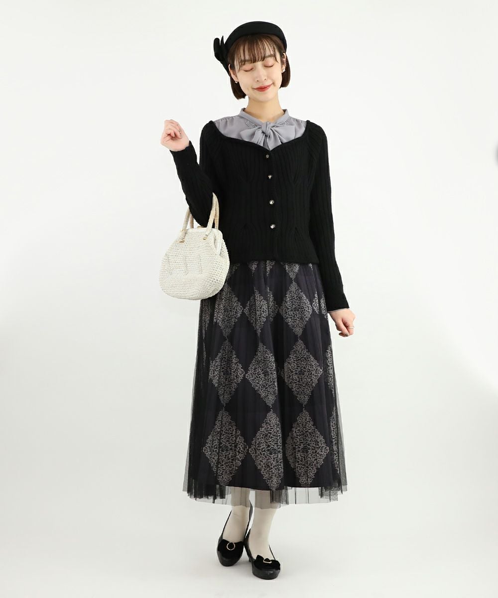 diante ニット カーディガン セット one after another NICE CLAUP カーディガン セット対応/配色ニット