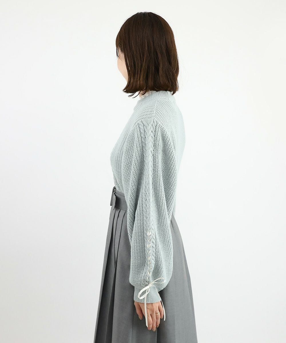 blue gray / 158cm / レーストップスとのレイヤード