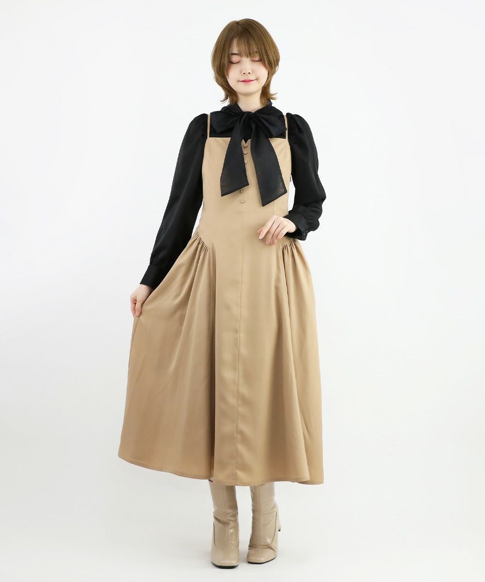 □サイドギャザーキャミワンピース/an another angelus [47BE03f011