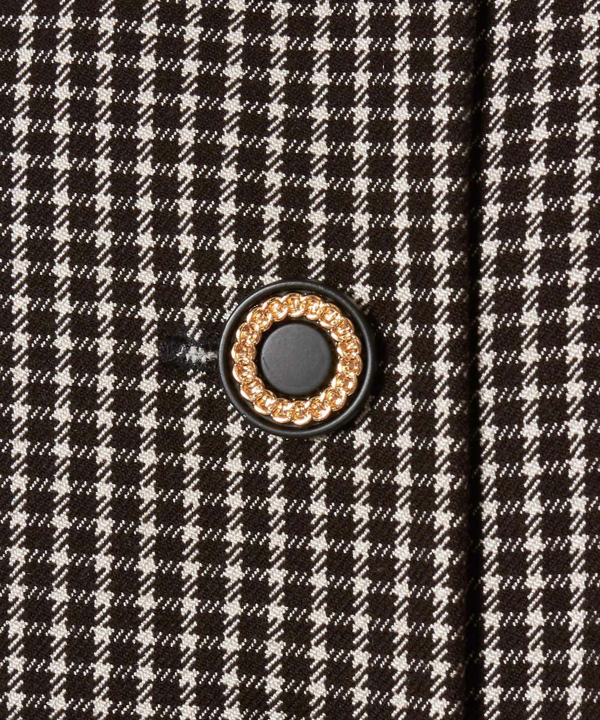 釦アップ (black×white)