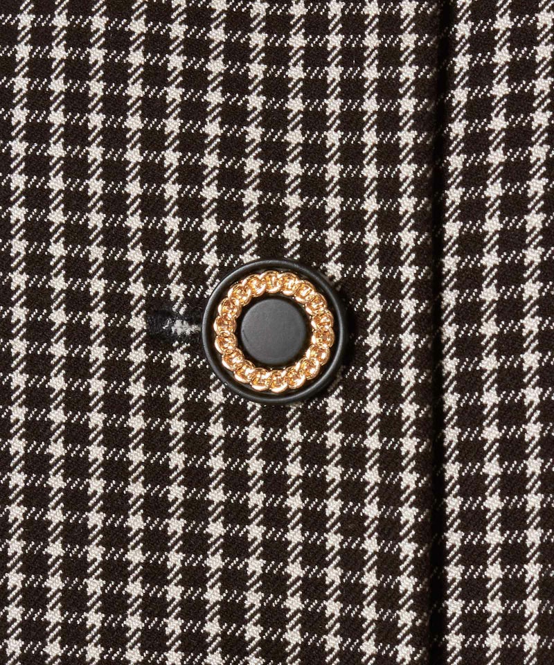 釦アップ (black×white)