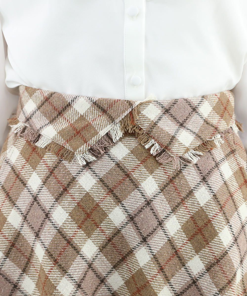 beige×brown / 160cm