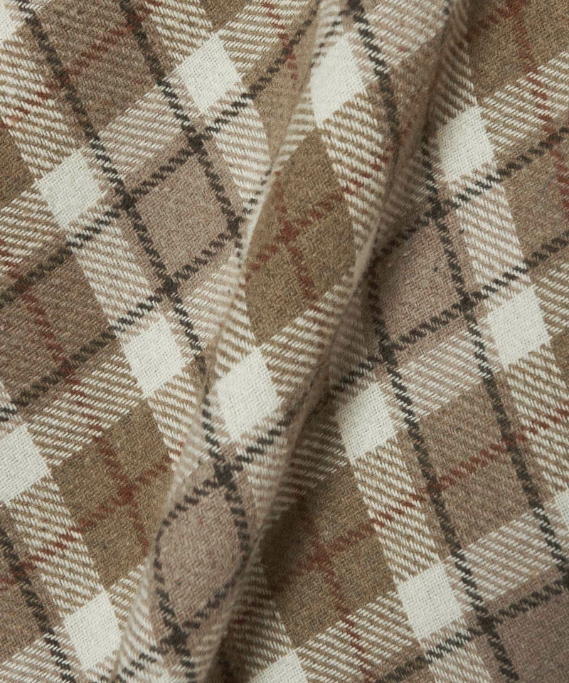 生地アップ (beige×brown)