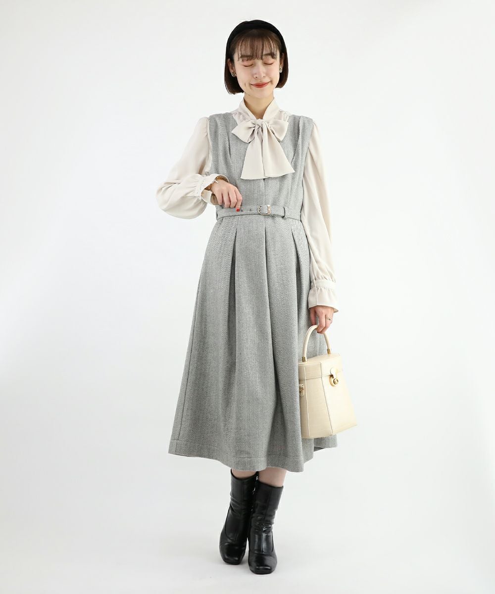 light gray×white / 165cm