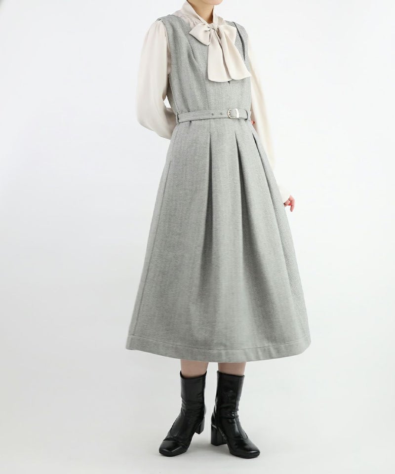 light gray×white / 165cm