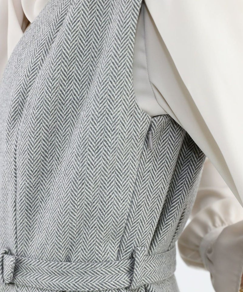 light gray×white / 165cm