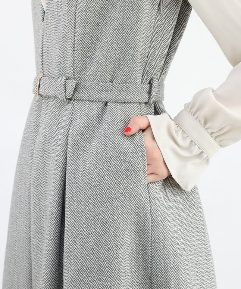 light gray×white / 165cm