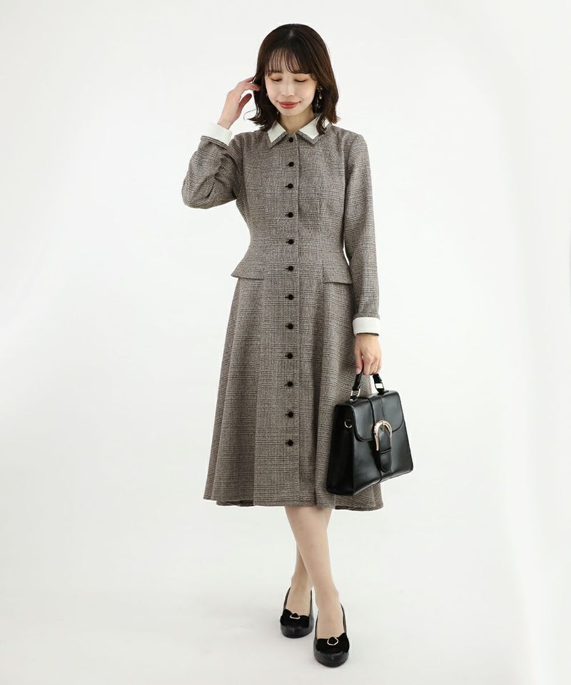 brown×white / 158cm