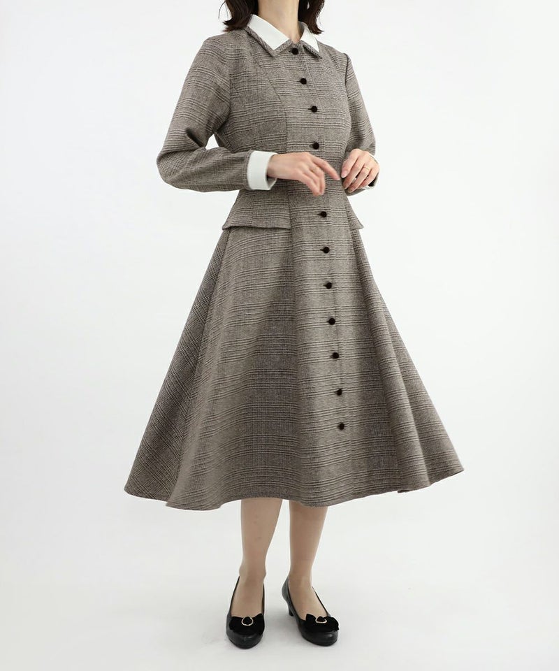 brown×white / 158cm