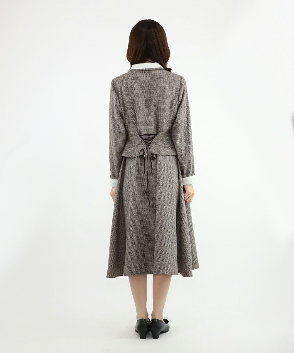 brown×white / 158cm