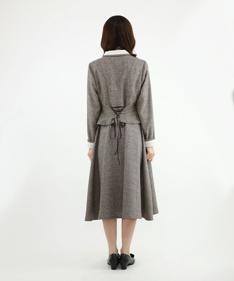 brown×white / 158cm