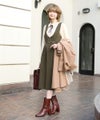 khaki / 160cm
