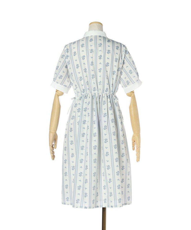 バック (light blue×white)